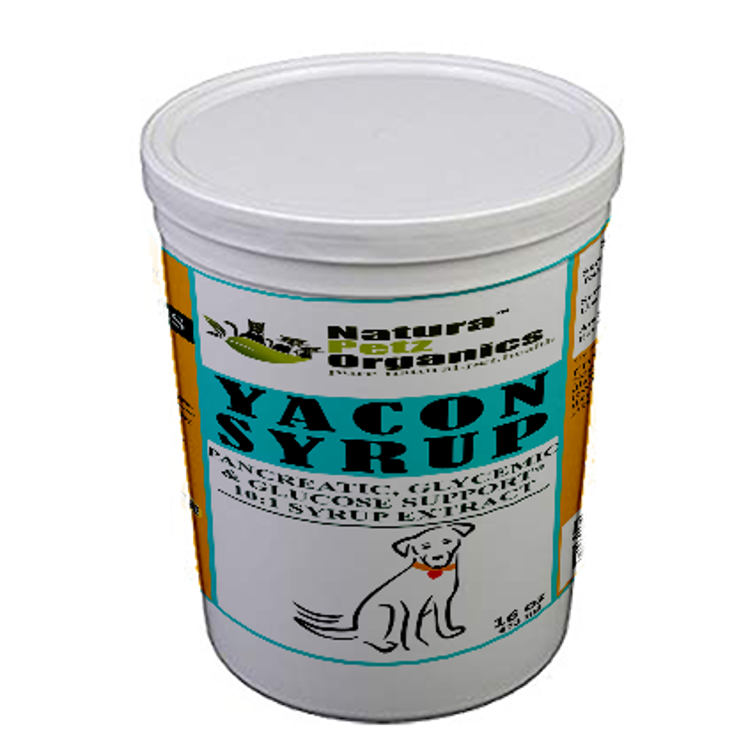 Organic Pet Systems Yacon Leaf Syrup - Pancreatic Support* 10:1  The Petz Kitchen  Yacon Syrup 10:1 Alcohol Free  For Dogs & Cats* Meals & Treats Animal Vitamins & Supplements
