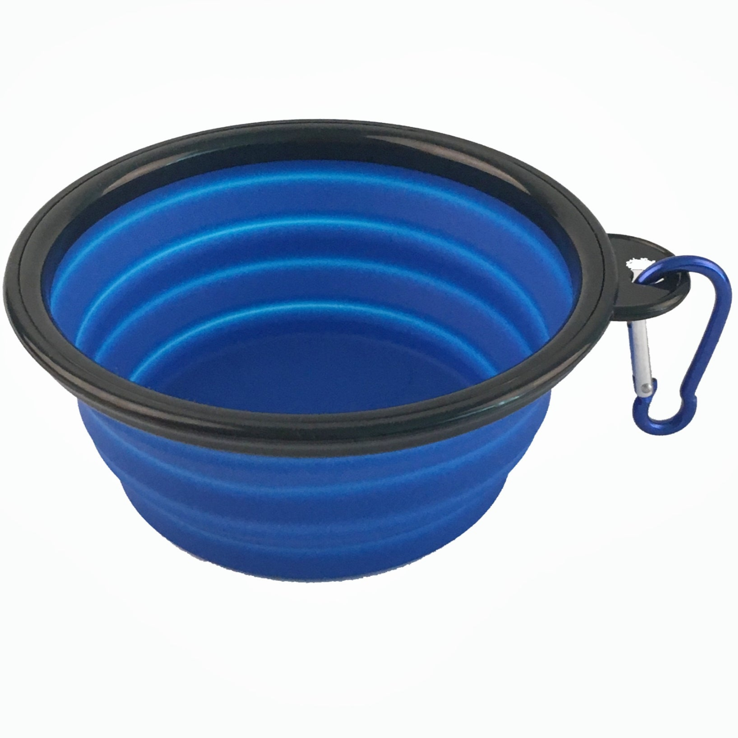 Mr. Peanut's Premium Products LLC Single Blue Silicone Collapsible Travel Bowl Food & Water Bowls