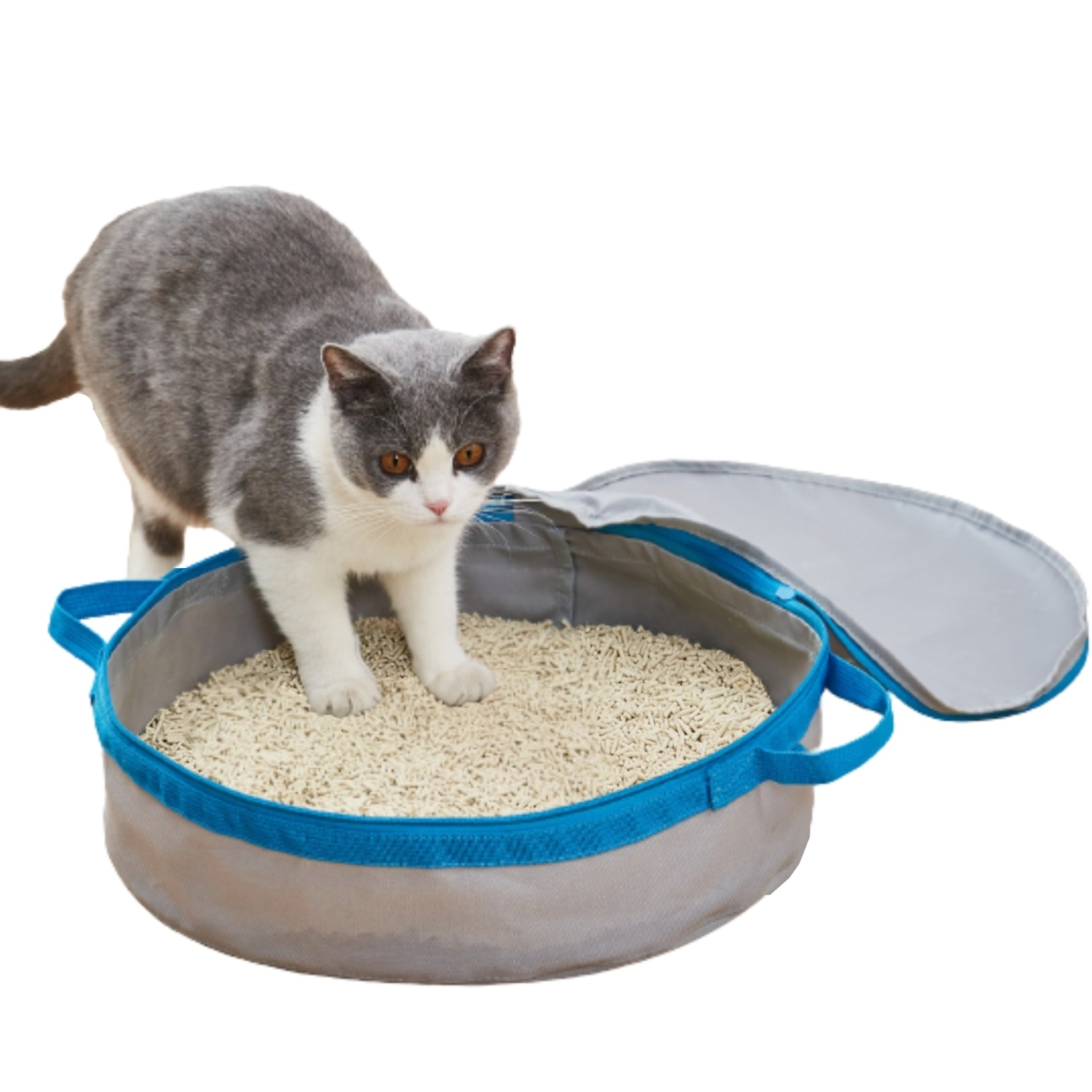 Mr. Peanut's Premium Products LLC Mr. Peanut's PortaPotty Litter Box for Traveling Kitties Waste Management