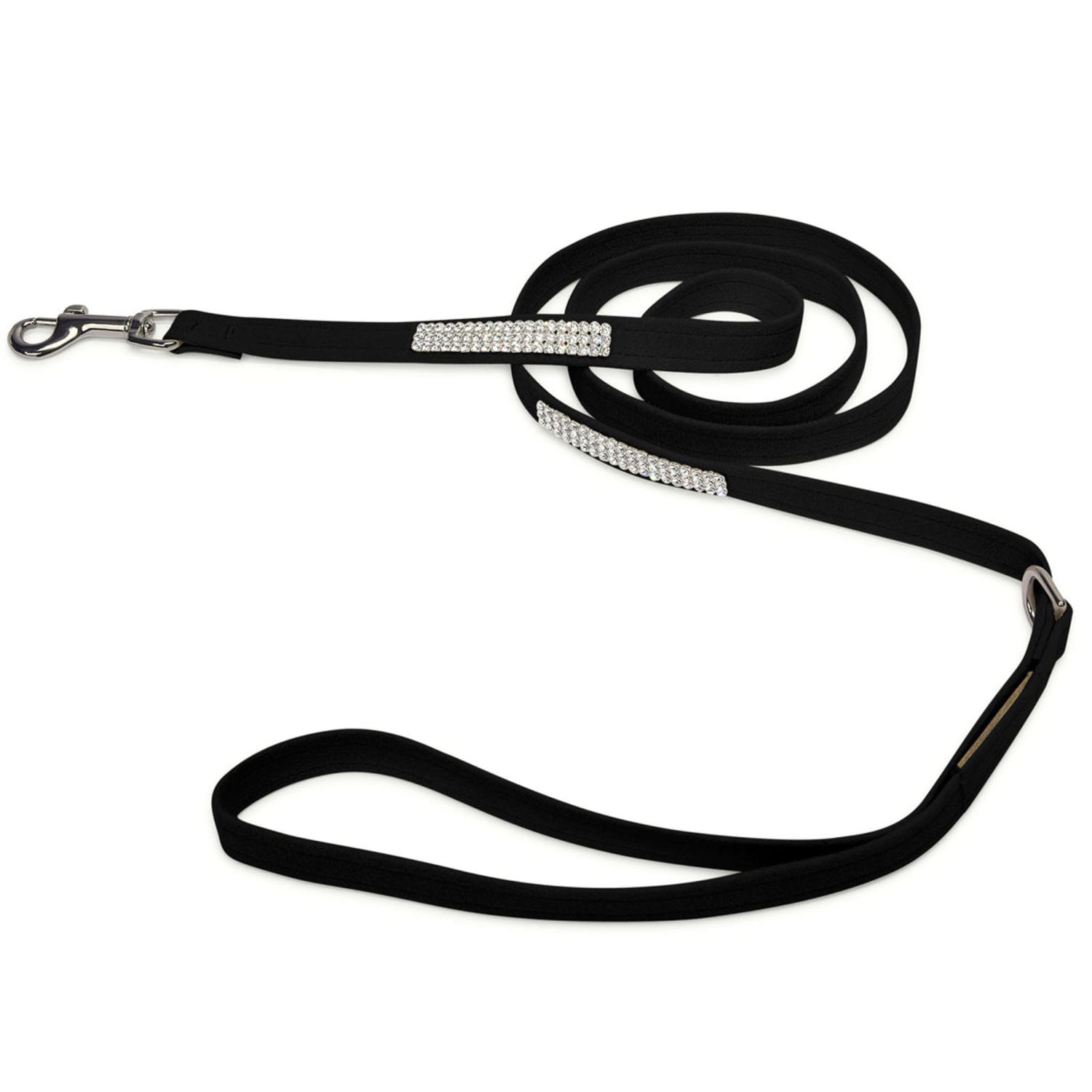 Susan Lanci Designs Susan Lanci Designs 3 Row Giltmore Crystals Leash Dog Leashes