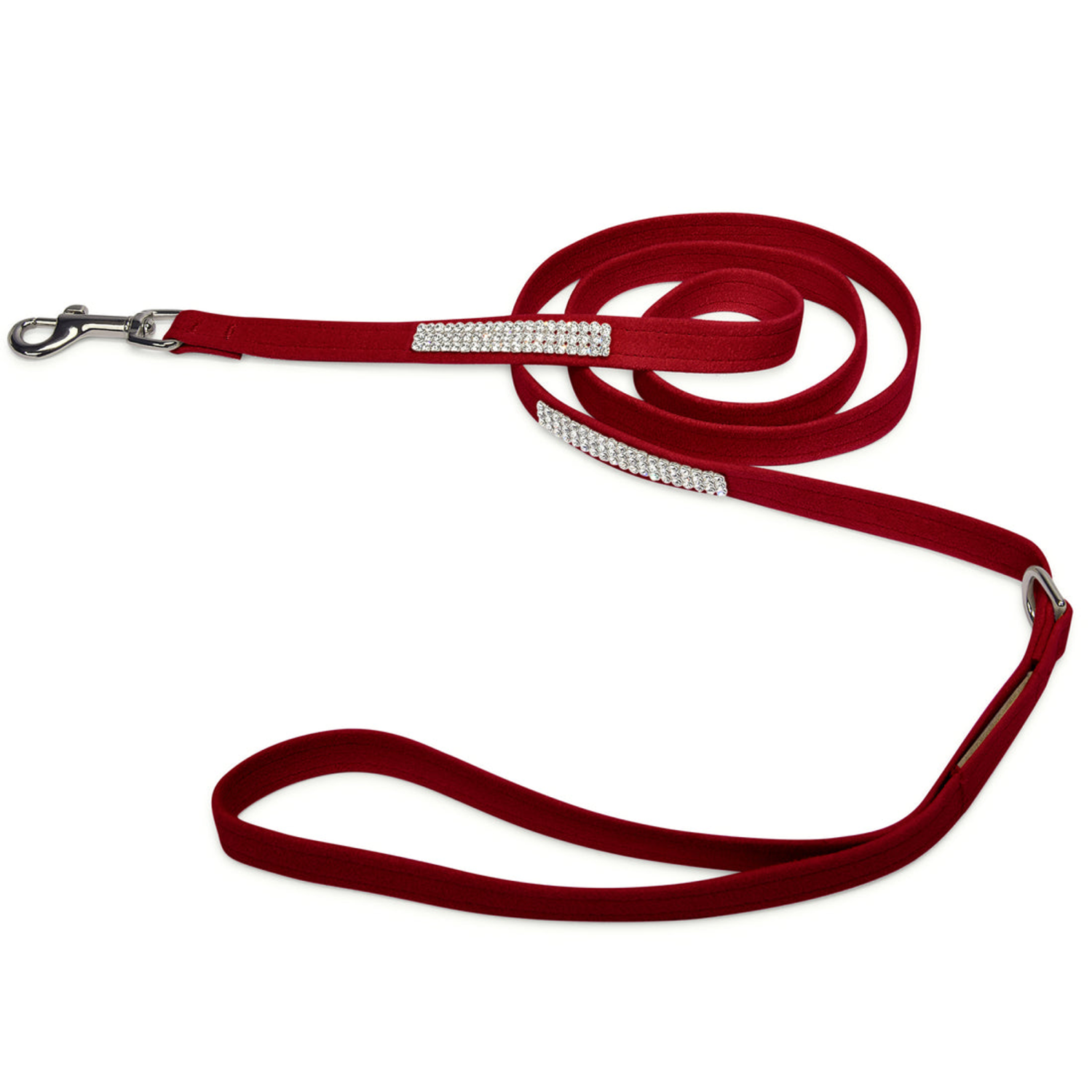Susan Lanci Designs Susan Lanci Designs 3 Row Giltmore Crystals Leash Dog Leashes