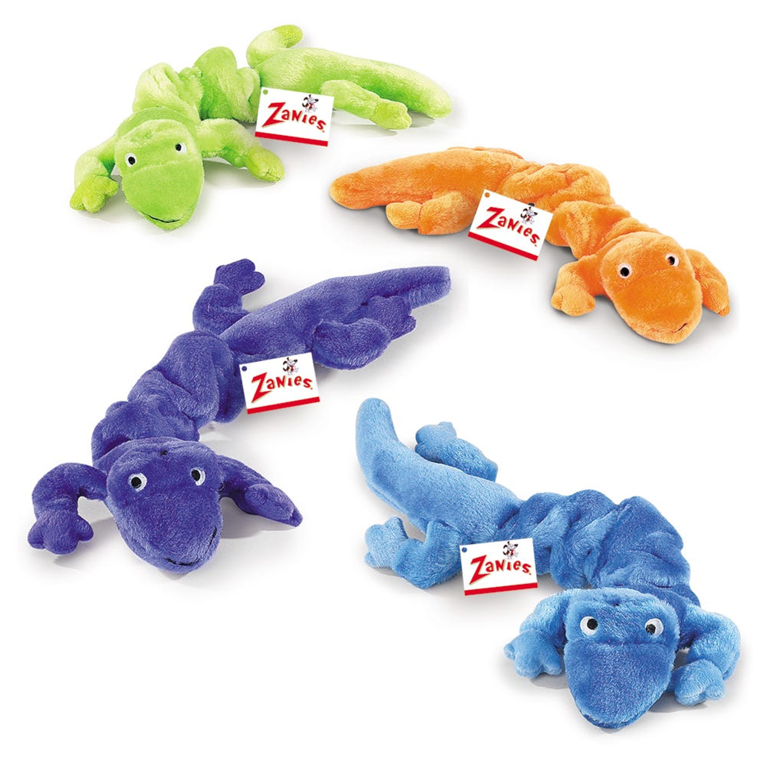 Pet Edge ZA Bungee Geckos Display Refill 72Pc Stuffed Plush