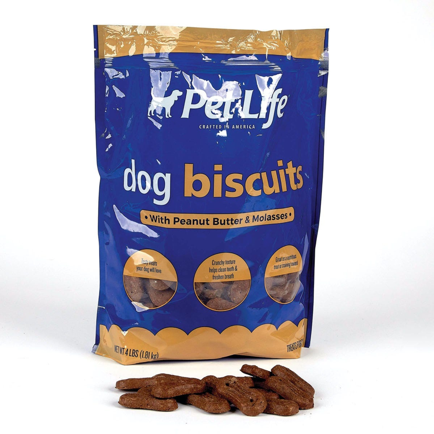 Pet Edge Pet Life Peanut Molasses Biscuits 4Lb Treats