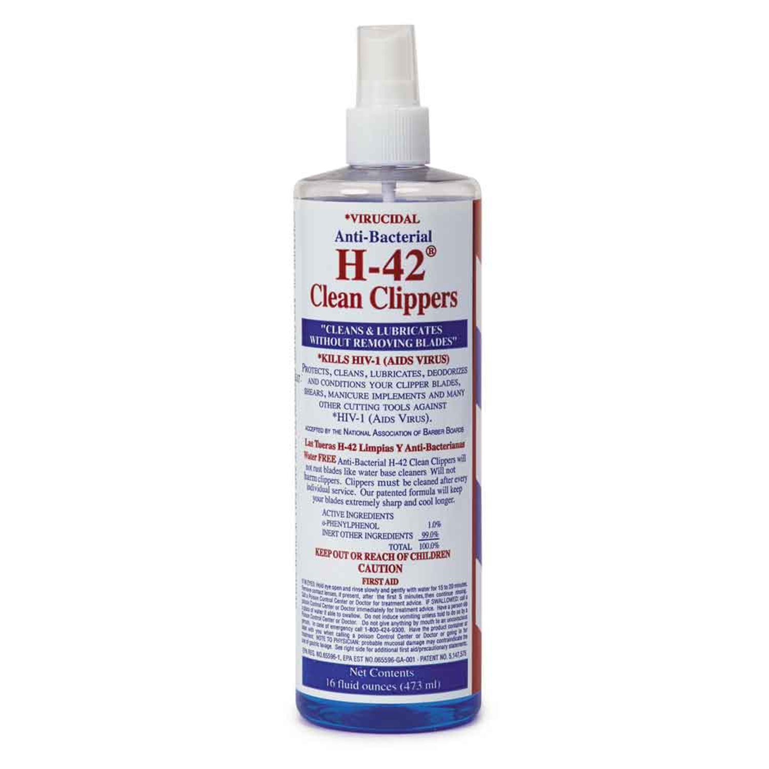 Pet Edge H42 Clean Clippers Spray 16oz Cleaners & Disinfectants