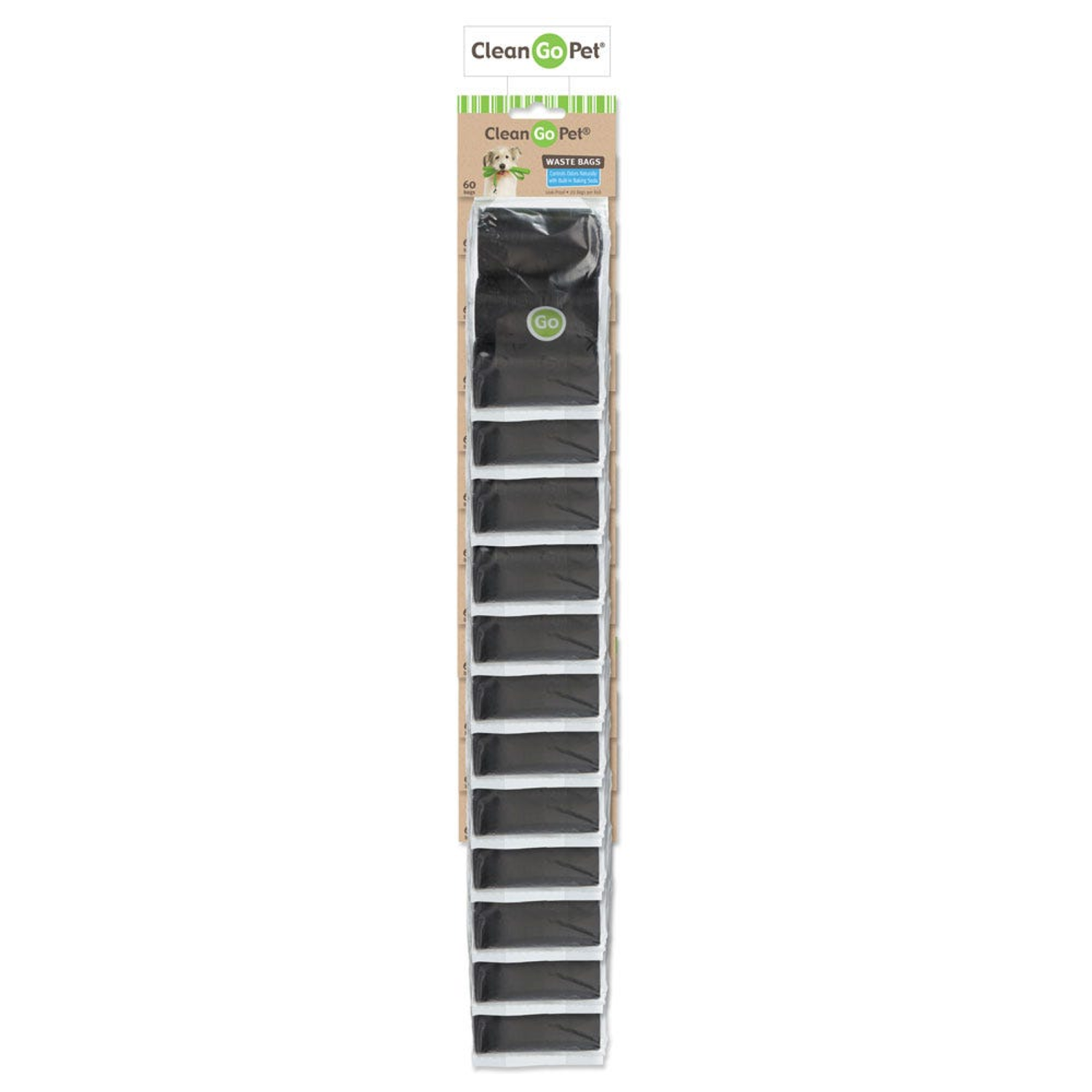 Pet Edge CG Rplcmnt Waste Bag 3Pk Clip Strip 12pc Waste removal