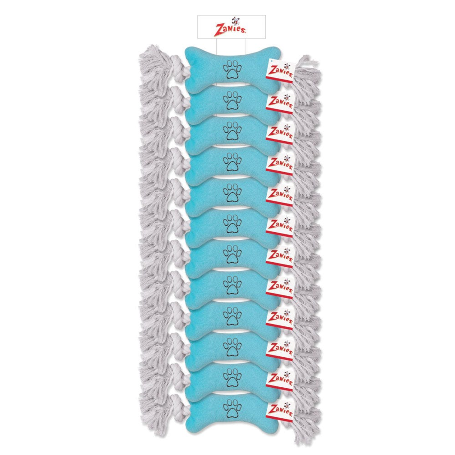 Pet Edge ZA Tiny Tugger Clip Strip - Blu 12pc Clip Strip