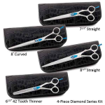 Pet Edge MGT 5900 Diamond Series Shear Kit 4pc Shears