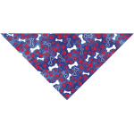 Pet Edge TP Patriotic Bones Bandana Blue Bandanas