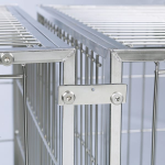 Pet Edge PS Modular Cage Connectors SS 4Pk ProCages & Kennels