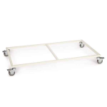 Pet Edge PS Color Modular Cage Base w/Wheel Wht ProCages & Kennels