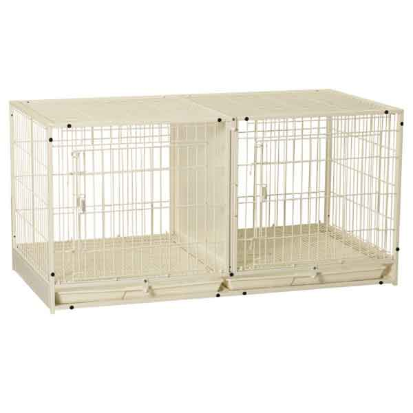 Pet Edge PS Color Modular Cage w/PlasTry Wht ProCages & Kennels