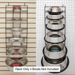 Pet Edge PS Bowl Display Rack Non Skid Dishes