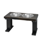 Bearwood Essentials Farmhouse 2 Bowl Elevated Regular Feeder Pet Feeders