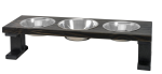 Bearwood Essentials Farmhouse 3 Bowl Elevated Regular Feeder Pet Feeders