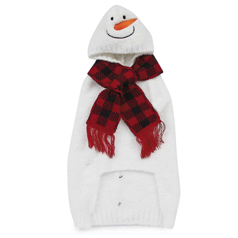 Pet Edge CC Chilly Snowman Sweater L Holiday