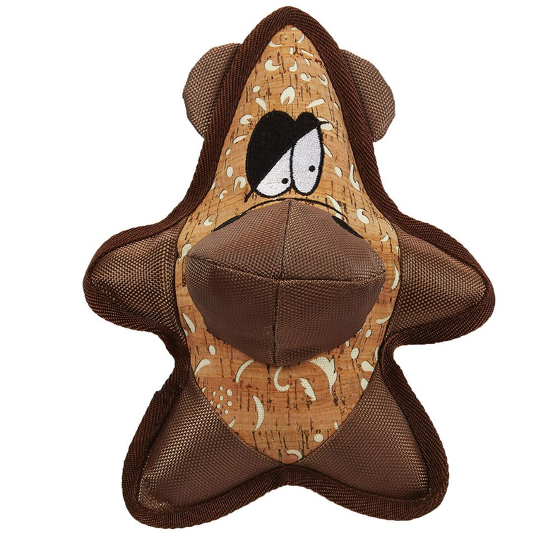 Pet Edge ZA Corkie Friends Wild Bunch Hippo Stuffed Nylon