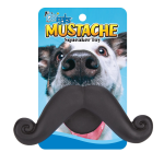 Pet Edge Grriggles Mustache Squeaker Toy Latex
