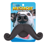 Pet Edge Grriggles Mustache Squeaker Toy Latex