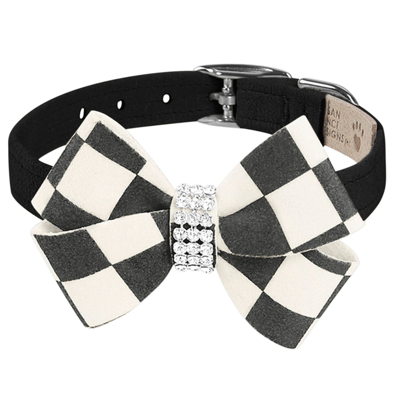 Susan Lanci Designs Susan Lanci Designs Windsor Check Nouveau Bow Collar Pet Collars
