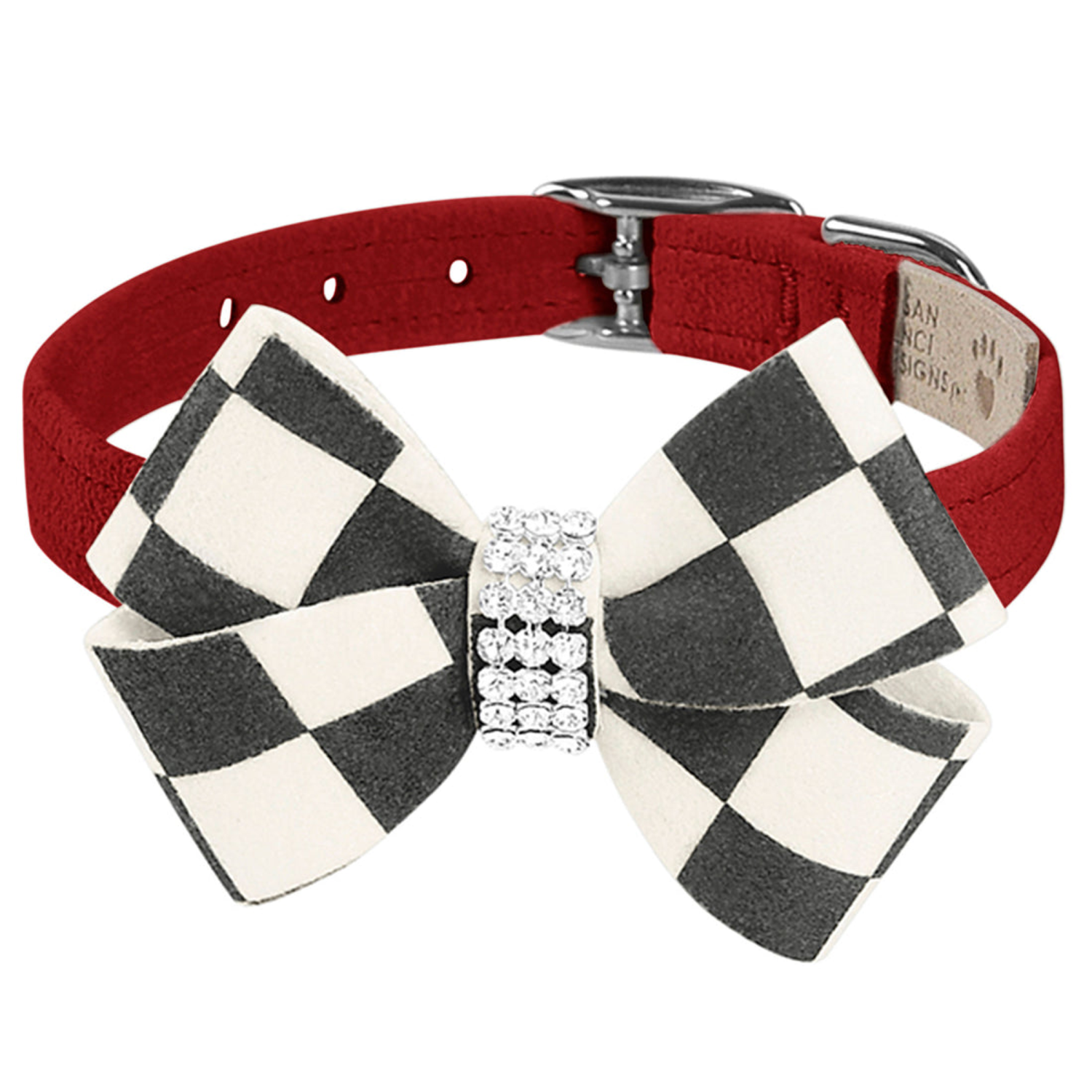 Susan Lanci Designs Susan Lanci Designs Windsor Check Nouveau Bow Collar Pet Collars