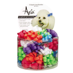 Pet Edge AR Grosgrain Barrette Canister 48Pc Bows