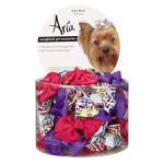 Pet Edge AR Zoey Bows Canister 48pc Bows