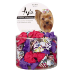 Pet Edge AR Zoey Bows Canister 48pc Bows
