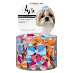 Pet Edge AR Grosgrain Stripe Bows Canister 100Pc Bows