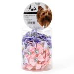 Pet Edge AR Pixie Bow Canister 100Pc Bows