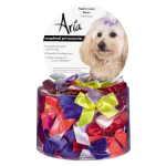 Pet Edge AR Multi Color Bow Canister 5/8In 100Pc Bows