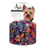 Pet Edge AR Puppy Love Bow Canister 100Pc Bows