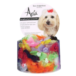 Pet Edge AR Sheer Delight Bow Canister 100Pc Bows