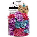 Pet Edge AR Dot Rose Bows Canister 48PC Bows