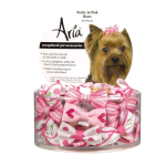 Pet Edge AR Pretty In Pink Bow Canister 48Pc Bows