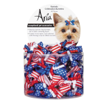 Pet Edge AR Patriotic Celebration Barrettes 40ct Bows