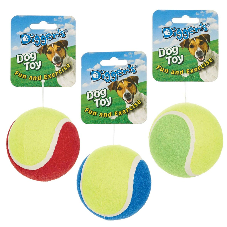 Pet Edge Rope Pet Edge Digger's Tennis Ball 3in Rope