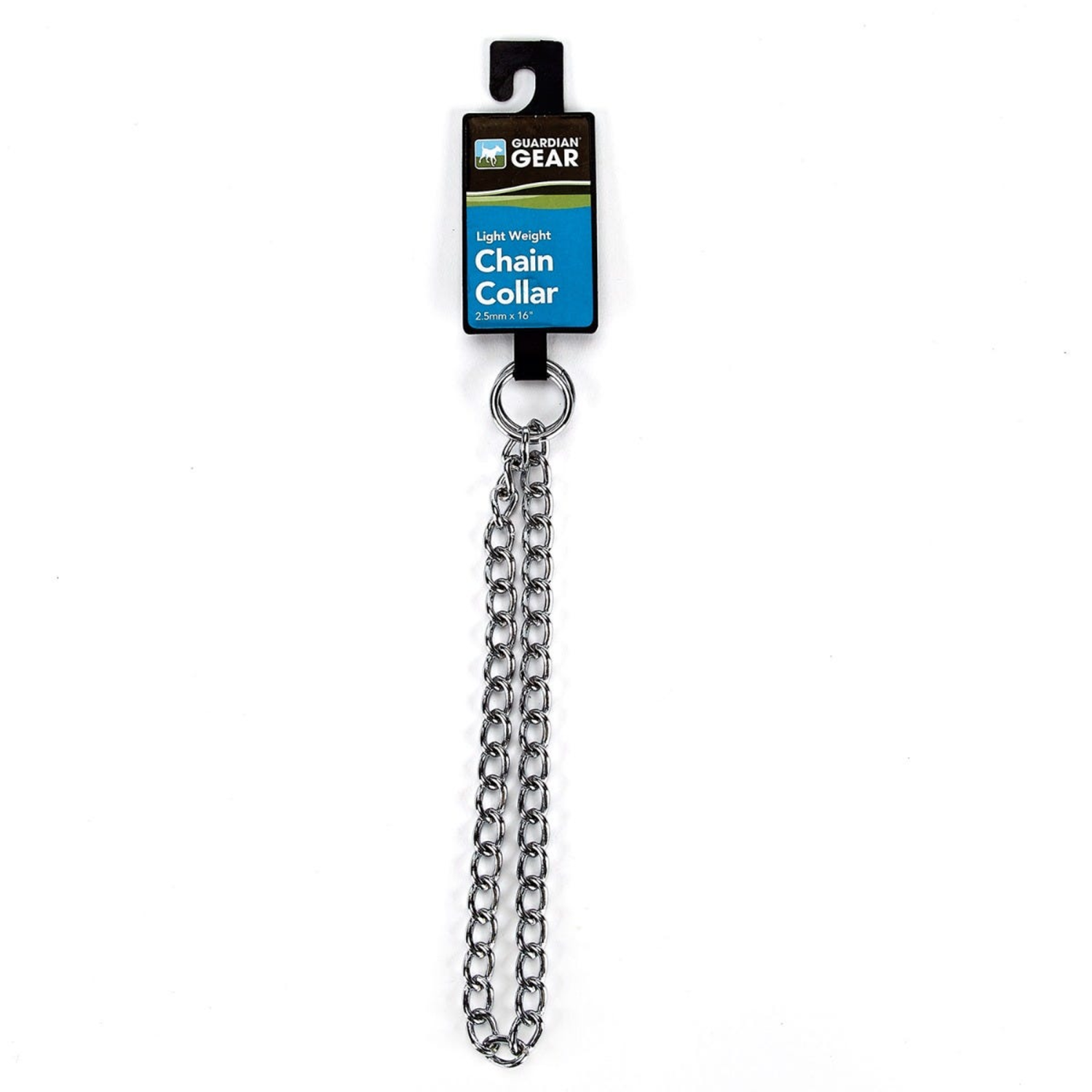 Pet Edge GG Lt Wt Chain Collar 16In 2.5mm Collars