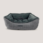 Nandog Pet Gear Florida LLC NANDOG Houndstooth Micro Plush Reversible Pet Bed Pet Beds