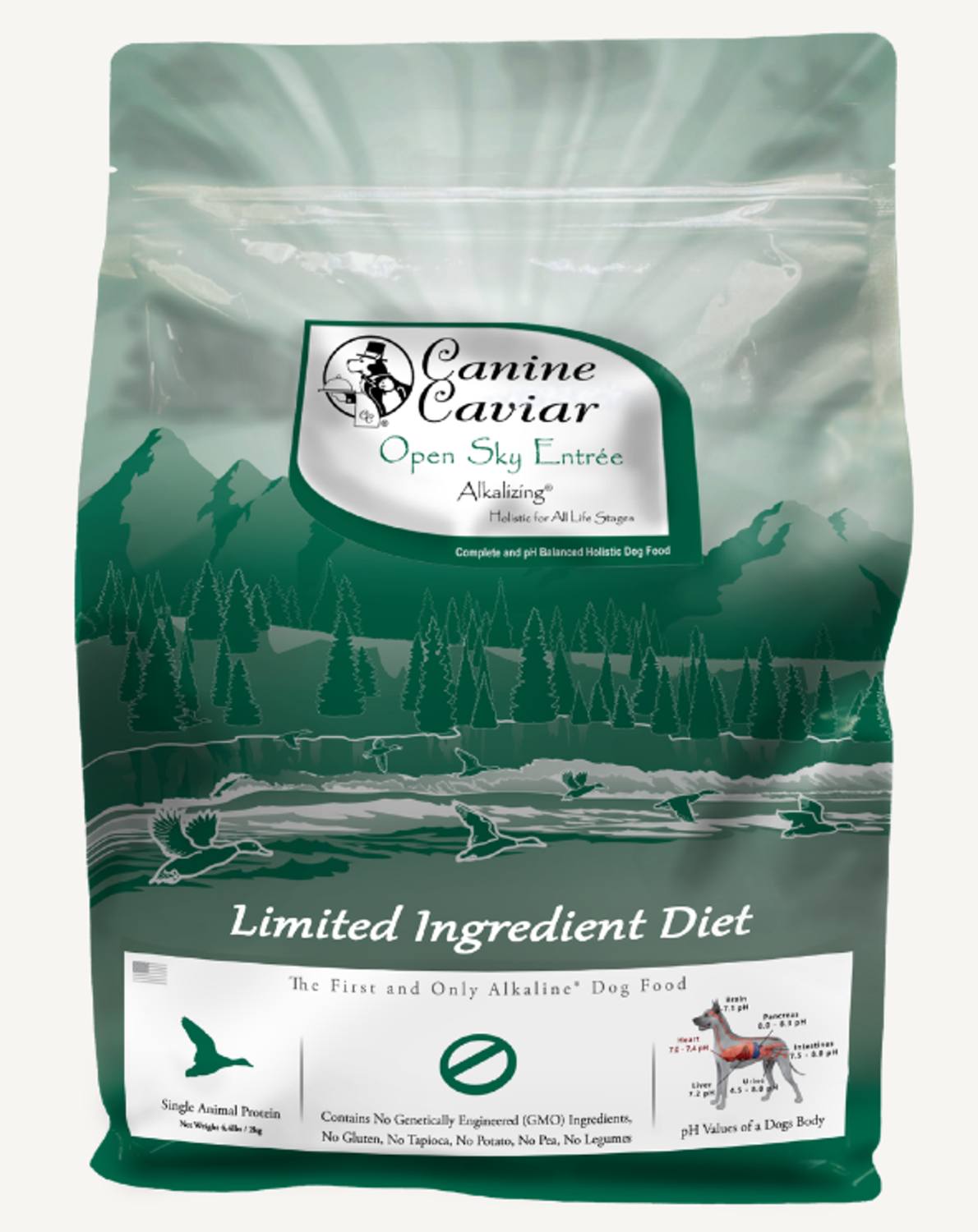 Canine Caviar Open Sky Limited Ingredient Alkaline Entree All Life Stages Dog Food