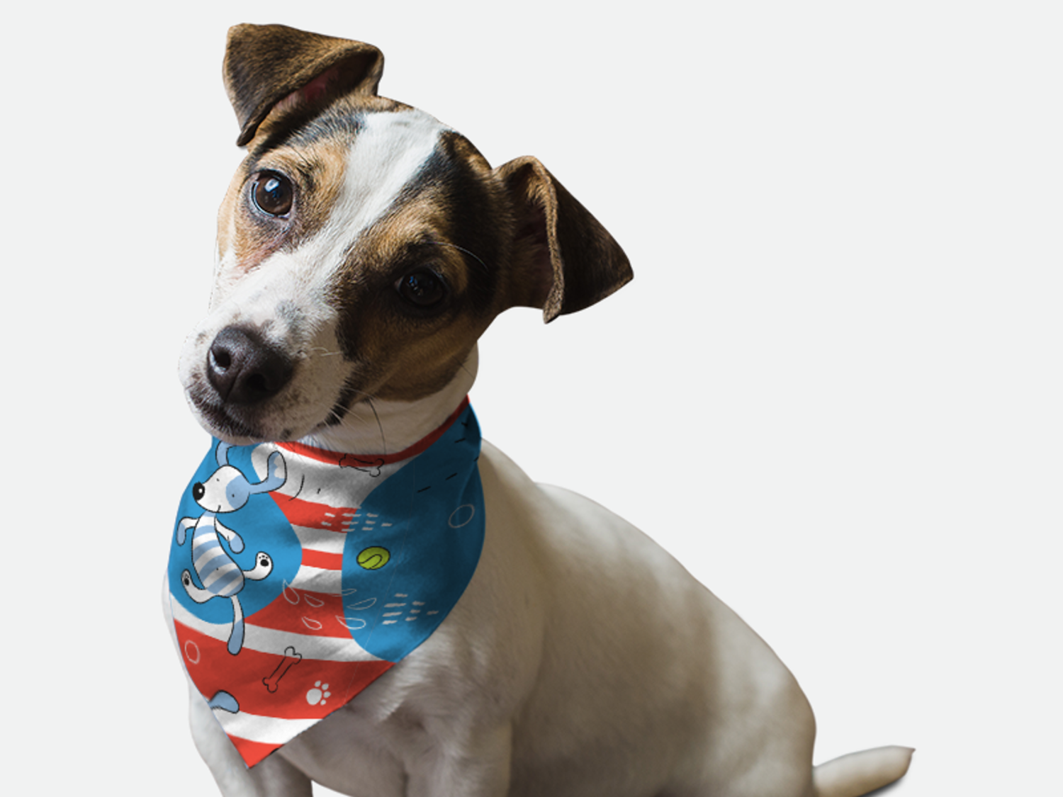 Bandoggies Puddle Puppies Dog Bandanas