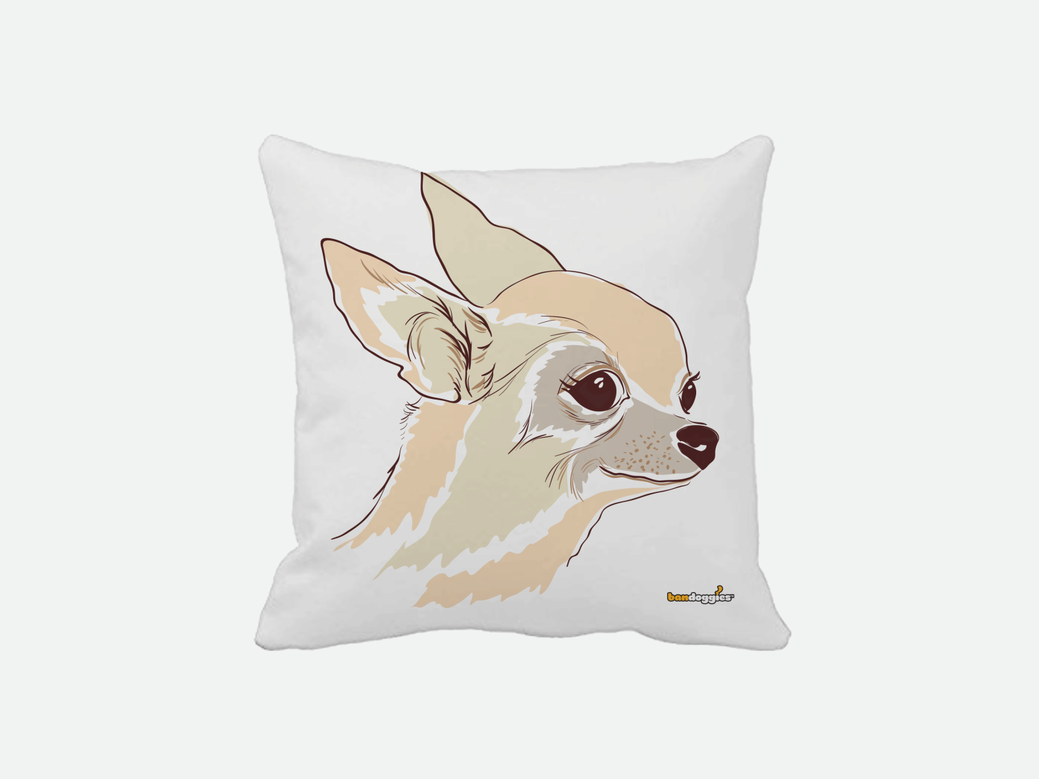 Bandoggies Chihuahua Throw Pillow Dog Bandanas