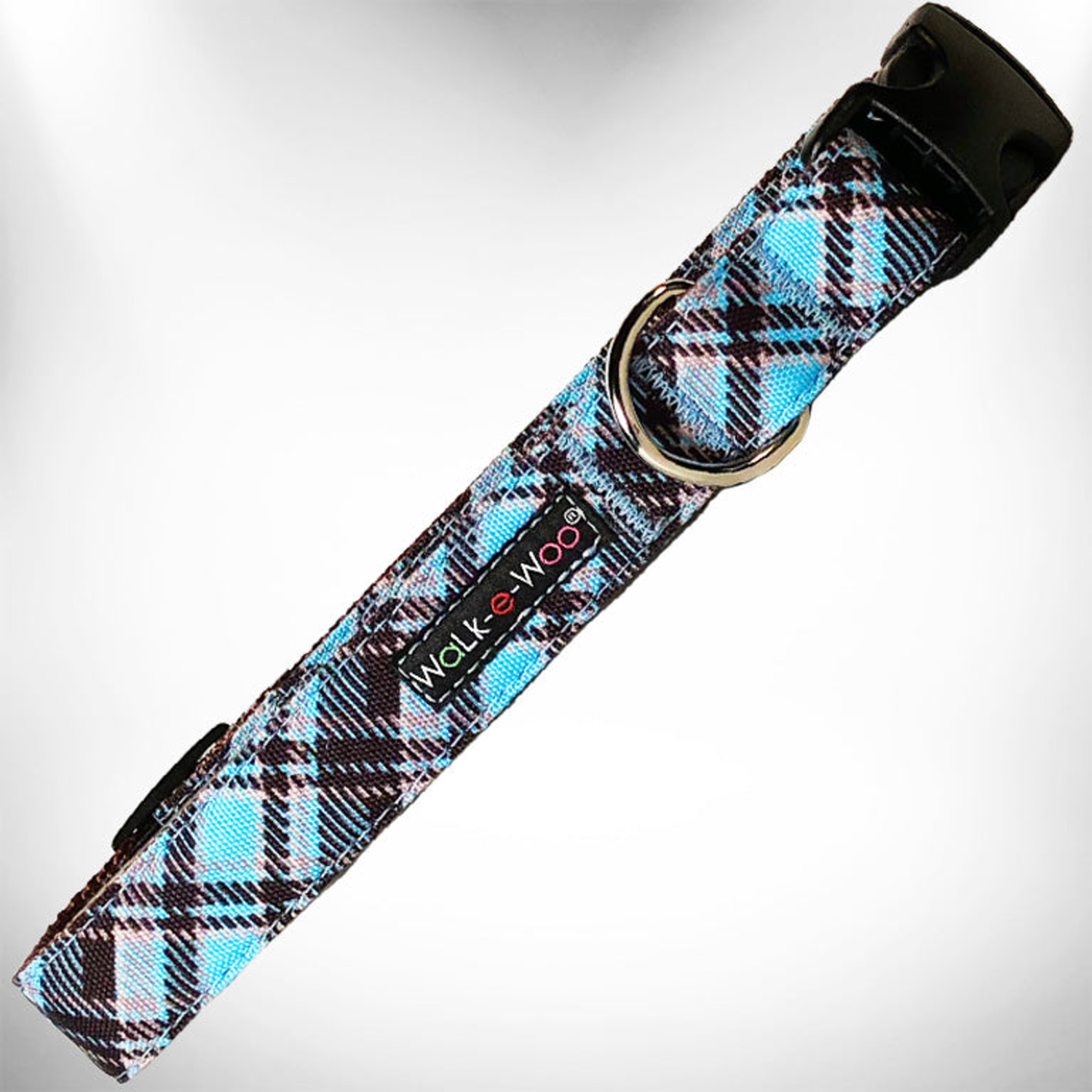 WalkeWoo Ltd Plaid Dog Collars Dog Collars