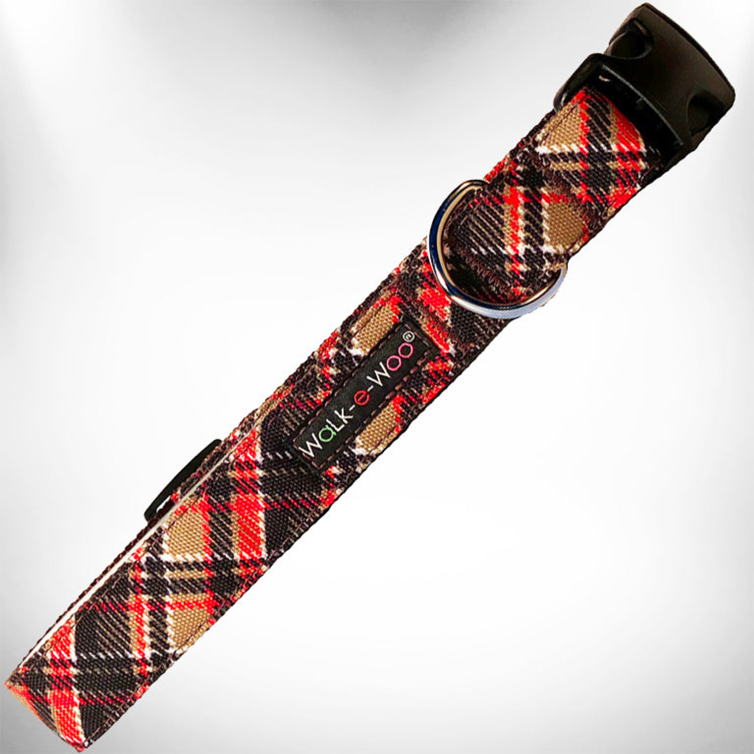 WalkeWoo Ltd Plaid Dog Collars Dog Collars