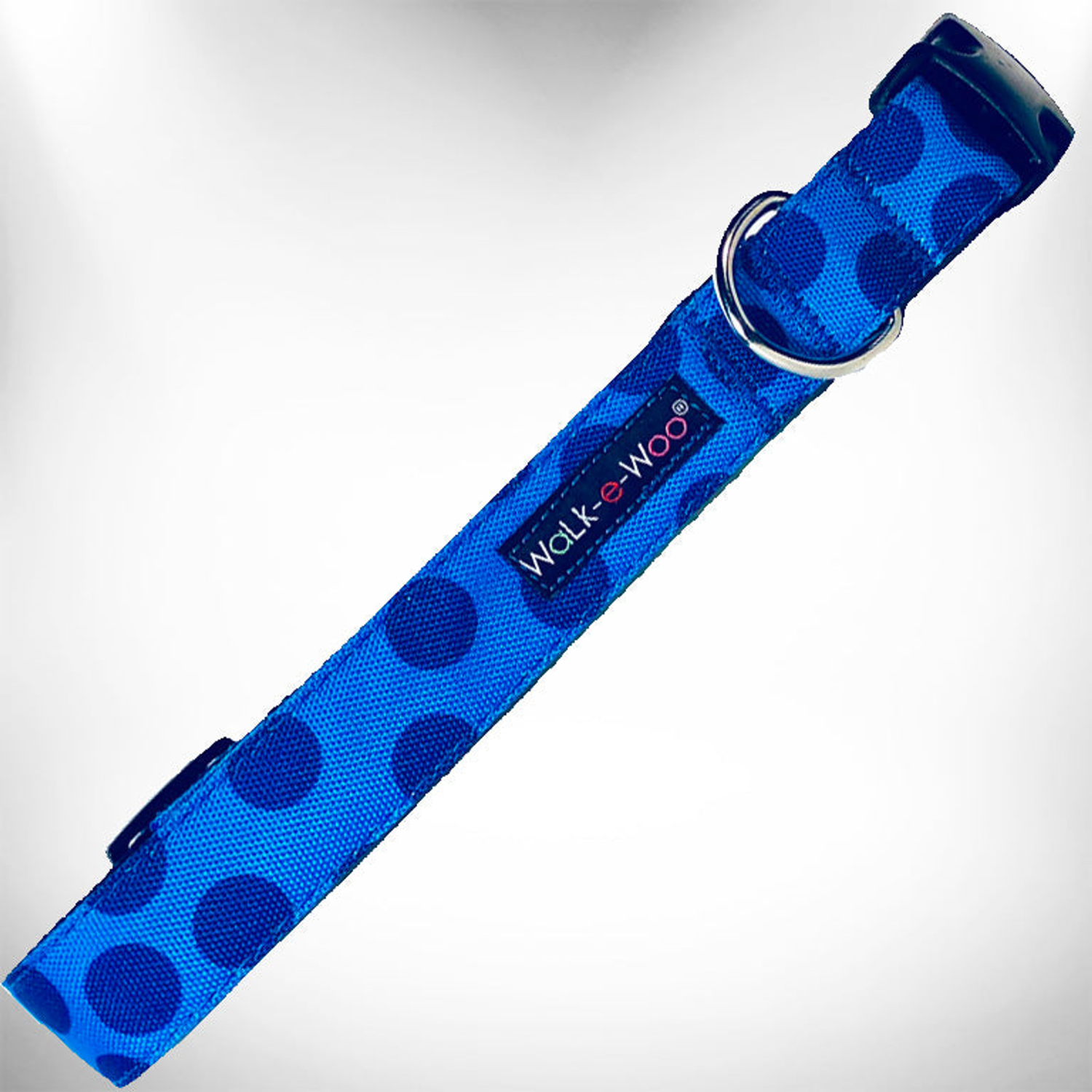 WalkeWoo Ltd Polka Dot Dog - Monotone Collars Dog Collars