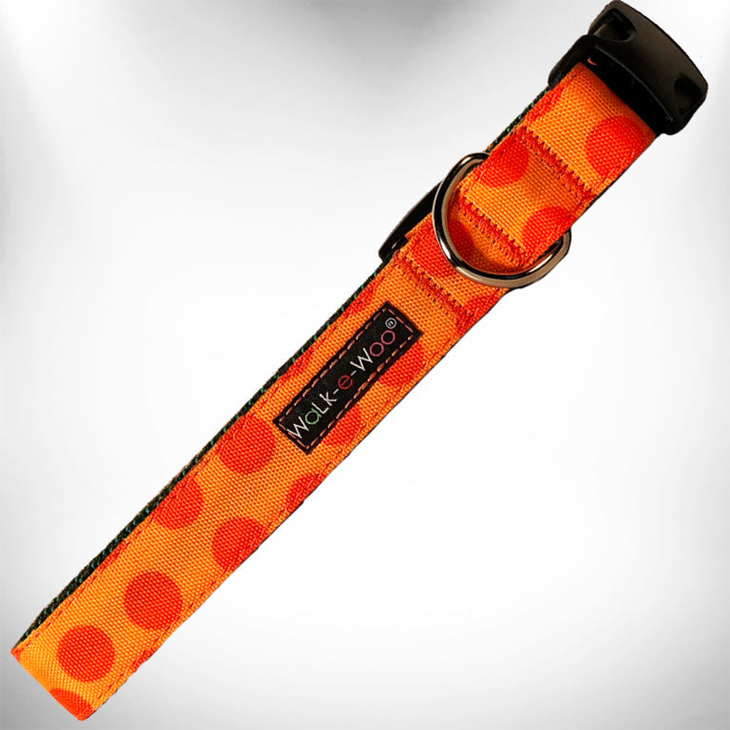 WalkeWoo Ltd Polka Dot Dog - Monotone Collars Dog Collars