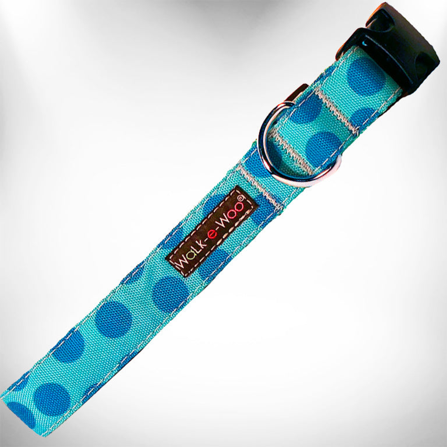 WalkeWoo Ltd Polka Dot Dog - Monotone Collars Dog Collars