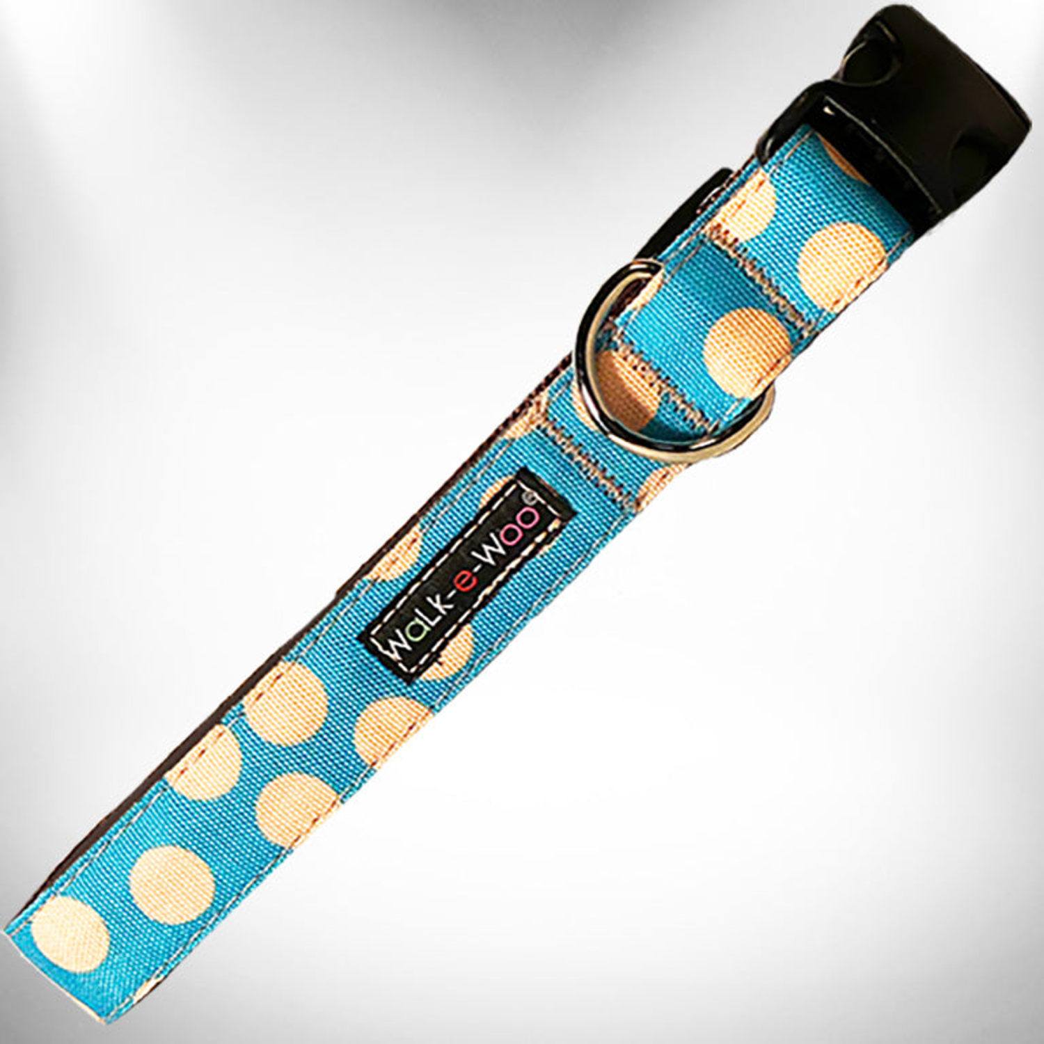 WalkeWoo Ltd Polka Dot Dog - Tan Dots Collars Dog Collars