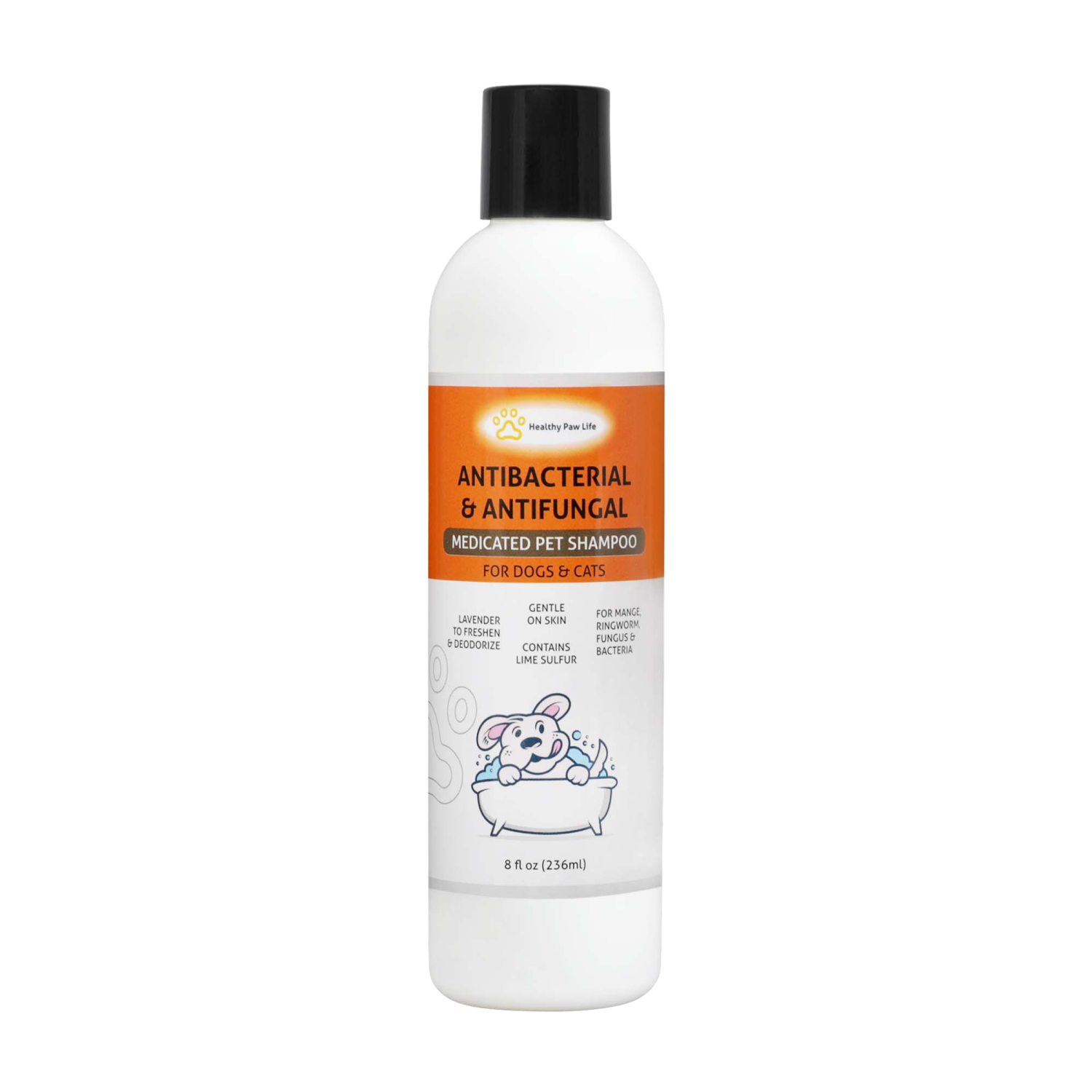 Healthy Paw Life Classic's Medicated Pet Shampoo - Veterinary Treatment Against Ringworm