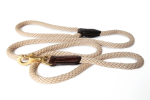 Alvalley LLC Rope and Leather Snap Lead (6ft x 3/4 in) Dog Leashes