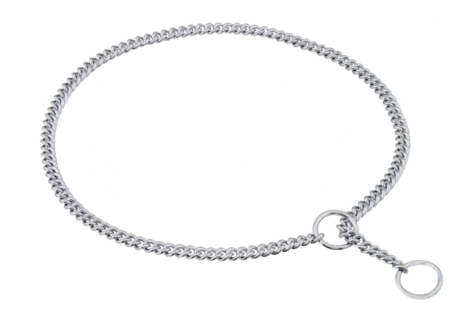 Alvalley LLC Slip Curve Show Chain Collar (14 in x 1.6 mm) Dog Collars